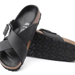 Siena Big Buckle Birkenstock Slides